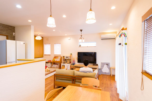 LDKとつながった小上がりの畳スペース